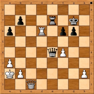 Position after Anand plays 39. Qc1.