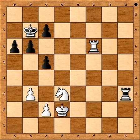 Position after Magnus Carlsen plays 55. Kd2.